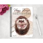 Személyre szabható - Cuki süni mintás füzet