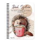 Személyre szabható - Kakaós süni mintás füzet