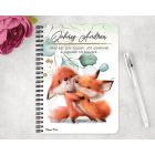 Személyre szabható - Fox Love mintás füzet