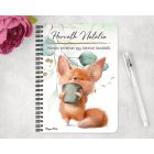 Személyre szabható - Fox Coffee mintás füzet