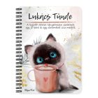 Személyre szabható - Kávézós cicus mintás füzet