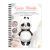 Személyre szabható - Édes kis Panda mintás füzet