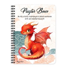   Személyre szabható - A legédesebb tűzsárkány mintás füzet