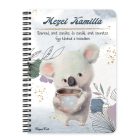 Személyre szabható - Kakaós Koala mintás füzet