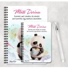 Személyre szabható - Kávés Panda mintás füzet