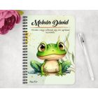 Személyre szabható - Cuki breki béka mintás füzet