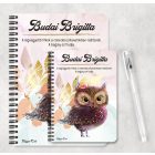 Személyre szabható - Cuki kalapos bagoly mintás füzet