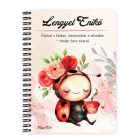 Személyre szabható - Kávézós katicabogár mintás füzet