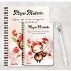 Személyre szabható - Cuki hegedűs katica mintás füzet