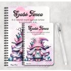 Személyre szabható -  Cuki Fodrász manólány mintás füzet