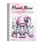 Személyre szabható - Fodrász manólány az asztalnál mintás füzet