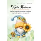 Személyre szabható - Cuki napraforgós manó kosárral mintás füzet