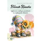 Személyre szabható - A legcukibb napraforgós manó lány mintás füzet