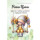 Személyre szabható - Hintázós napraforgós manó lány mintás füzet