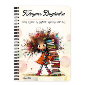   Személyre szabható - A legaranyosabb őszi Könyvmoly lány mintás füzet
