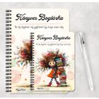 Személyre szabható - A legaranyosabb őszi Könyvmoly lány mintás füzet