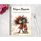 Személyre szabható - A legaranyosabb őszi Könyvmoly lány mintás füzet