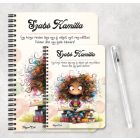 Személyre szabható - Olvasó őszi Könyvmoly lány mintás füzet