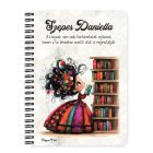 Személyre szabható - Cuki könyv hercegnő mintás füzet