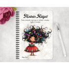 Személyre szabható - Kedvenc könyv hercegnő mintás füzet