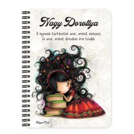   Személyre szabható - Álmodó könyv hercegnő mintás füzet