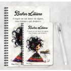 Személyre szabható - Bájos könyv hercegnő mintás füzet