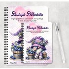 Személyre szabható - Cuki áfonyás manó mintás füzet