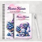 Személyre szabható - Áfonyás manó sok áfonyával mintás füzet