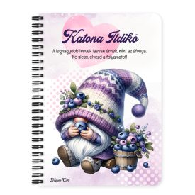 Személyre szabható - Nyami Áfonyás manó mintás füzet