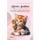 Személyre szabható - Cuki tapis vörös cicus mintás füzet