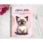 Személyre szabható - Cuki ragdoll cicus mintás füzet