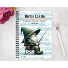 Személyre szabható - Türelmes horgász manó mintás füzet