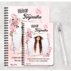 Saját fotós személyre szabható - Bájos virágos mintás füzet