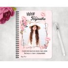 Saját fotós személyre szabható - Bájos virágos mintás füzet