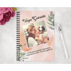 Saját fotós személyre szabható - Kedves szivecskés mintás füzet