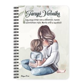 Személyre szabható - Anya és Fia mintás füzet
