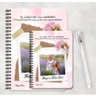 Saját fotós személyre szabható - Kedves virágos mintás füzet