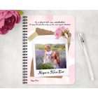 Saját fotós személyre szabható - Kedves virágos mintás füzet