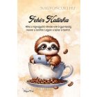 Személyre szabható - Kávés lajhár és a laptop mintás füzet