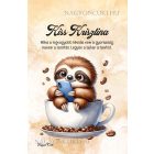 Személyre szabható - Telefonozós Kávés lajhár mintás füzet