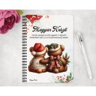 Személyre szabható - Karácsonyi Teddy maci - együtt (kockás masni) mintás füzet