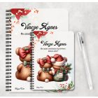 Személyre szabható - Karácsonyi Teddy maci - együtt (tábla) mintás füzet