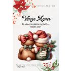 Személyre szabható - Karácsonyi Teddy maci - együtt (tábla) mintás füzet