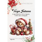 Személyre szabható - Karácsonyi Teddy maci (ajándékok) mintás füzet