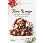 Személyre szabható - Karácsonyi Teddy maci (toboz) mintás füzet