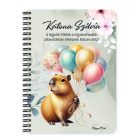 Személyre szabható - Cuki lufis capybara mintás füzet