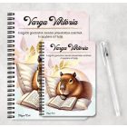 Személyre szabható - Könyvmoly capybara mintás füzet