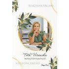 Te vagy a sztár a szakmádban! - Arany zöld leveles mintás, saját fotóval személyre szabható füzet