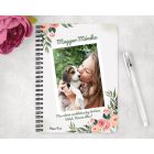 Saját fotós, személyre szabható - Akvarell virágos mintás füzet