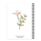 Saját fotós, személyre szabható - Virágoskert mintás füzet
